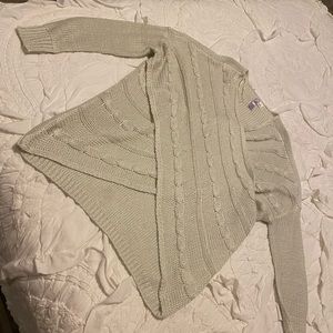 Wrap front sweater